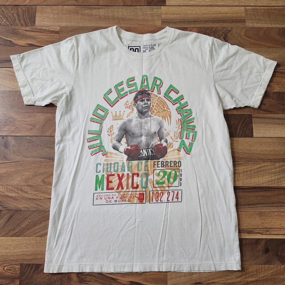 Roots Of Fight Julio Cesar Chavez Campeon Mexicano Boxing T-Shirt Size Medium - Picture 2 of 13